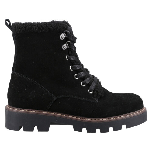 Hush Puppies (6 (Adults')) Aurelia | Black | Women's Chunky Sole Ankle Boots