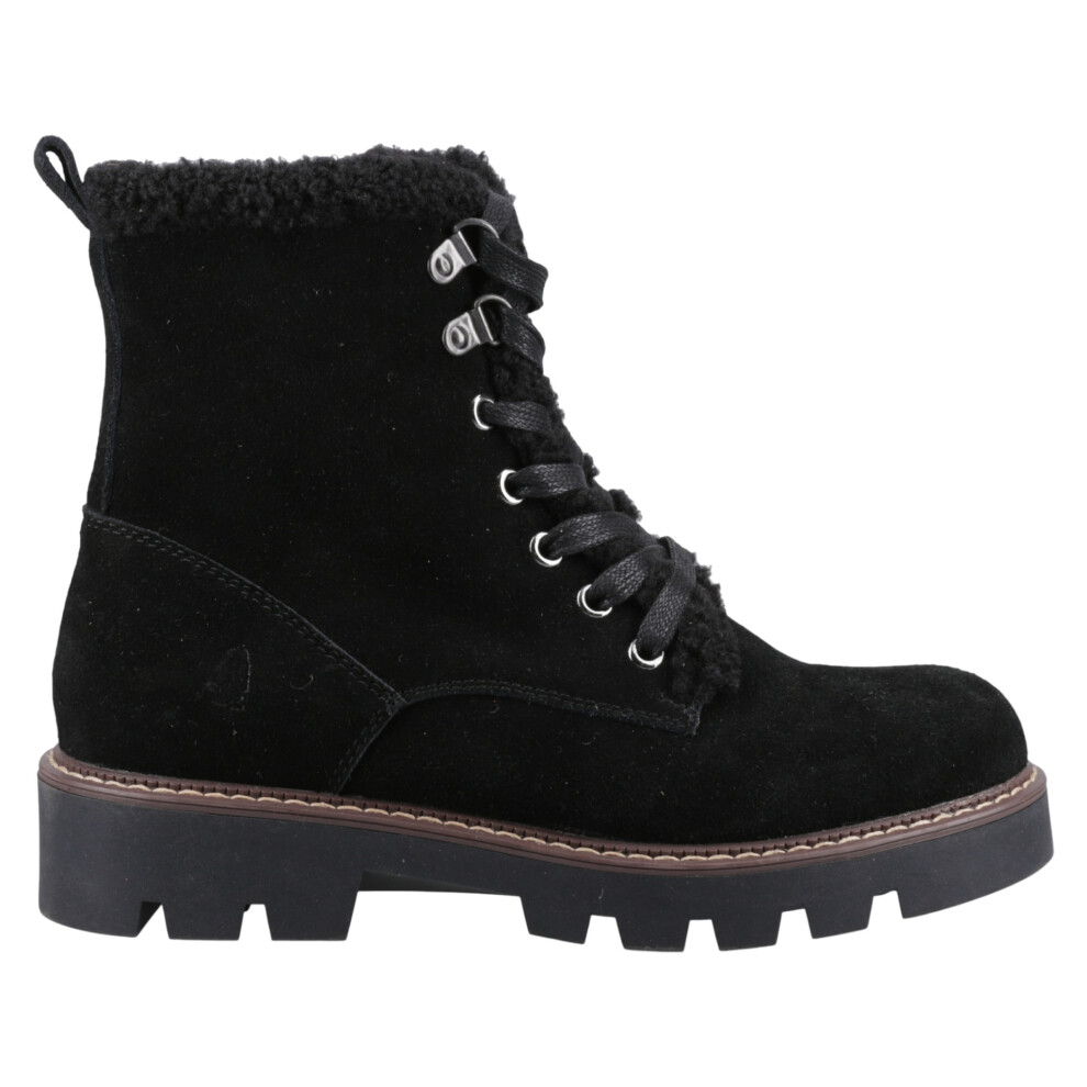 Hush Puppies (6 (Adults')) Aurelia | Black | Women's Chunky Sole Ankle Boots