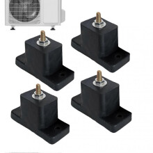 Air conditioner shock absorbers, vibration isolators, shockabsorbing rubber mounting brackets, 4 pieces