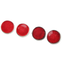 Motorrad- & ATV-Reflektor 42mm Wasserdicht Rot Helles Sicherheitsm6 Gewinde 4er Pack