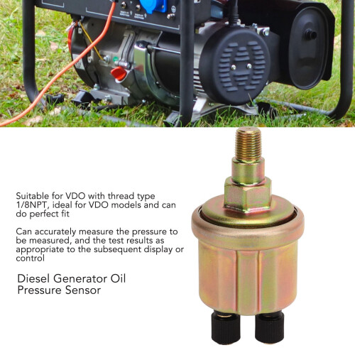 Dieselgenerator Öldrucksensor 1/8NPT Gold 0-10Bar 2