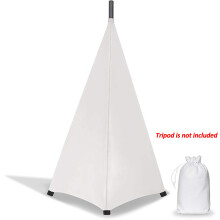 Copriseduttore bianco elasticato per altoparlanti per palco, 180x130cm