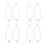 8Pièces Colliers Rigolos En Perles Colorées Pour Style 7