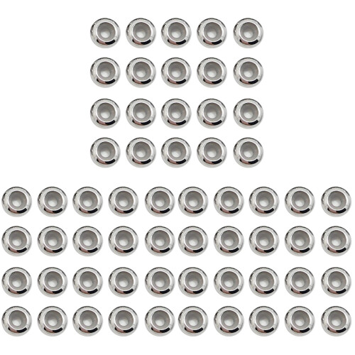 60Pièces Spacers Beads Argentés Pour DIY Vintage Accessoires 1