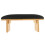 2Pièces Coussin Poignet Noir Cuir Durable Usage Salon Ongles 1