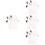 8Pièces De Bain Exfoliants Blancs Sûrs Pour Enfants 8