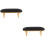 2Pièces Coussin Poignet Noir Cuir Durable Usage Salon Ongles 8