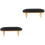 2Pièces Coussin Poignet Noir Cuir Durable Usage Salon Ongles 5