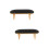 2Pièces Coussin Poignet Noir Cuir Durable Usage Salon Ongles 9