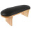 2Pièces Coussin Poignet Noir Cuir Durable Usage Salon Ongles 2