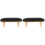 2Pièces Coussin Poignet Noir Cuir Durable Usage Salon Ongles 4