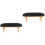 2Pièces Coussin Poignet Noir Cuir Durable Usage Salon Ongles 6