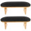 2Pièces Coussin Poignet Noir Cuir Durable Usage Salon Ongles 7
