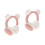 2Pièces Protège-Oreilles Rose Hiver Design Adorable Pour Usage 4