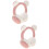 2Pièces Protège-Oreilles Rose Hiver Design Adorable Pour Usage 7