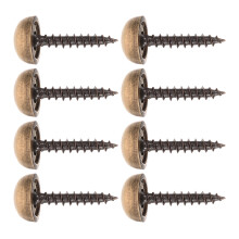 32Pcs Brass Decorative Screw Caps in Rose Gold for Elegant Finishing