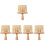 5Pcs Practical Khaki Keyboard Dust Cleaner for Laptops and Instruments 5