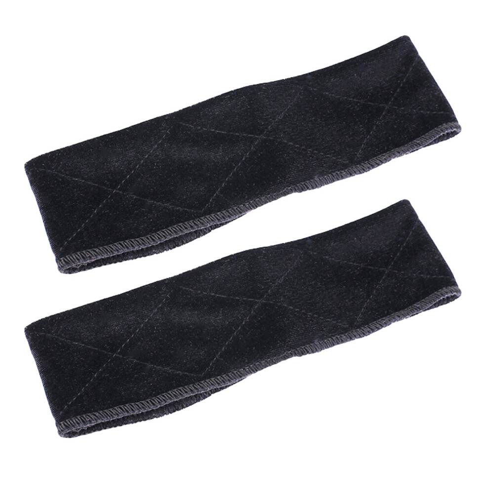 Inoomp Unisex Black 6Pcs Soft Wig Mesh Cover Adjustable Headband For Wig Use
