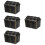 4Pièces Coffrets Pirate Mini Plastic Noir Pour Jeux Et Cadeaux 9