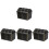 4Pièces Coffrets Pirate Mini Plastic Noir Pour Jeux Et Cadeaux 4