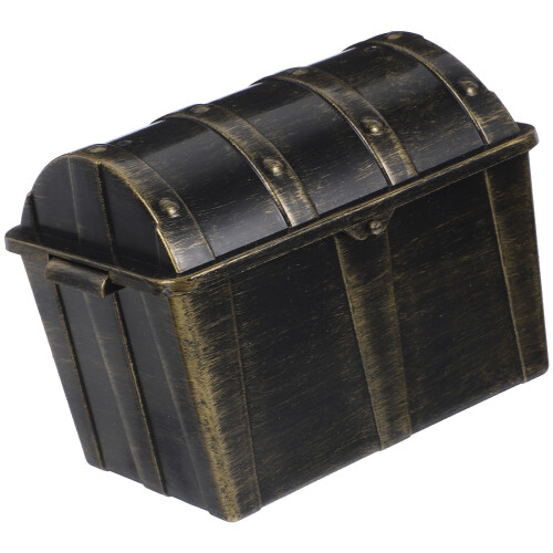 4Pièces Coffrets Pirate Mini Plastic Noir Pour Jeux Et Cadeaux 2