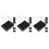 18Pcs Durable 3 X 3.7V Aa Battery Holder Black Case with 55Inch Cable 5