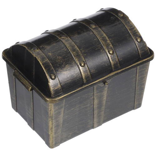 4Pièces Coffrets Pirate Mini Plastic Noir Pour Jeux Et Cadeaux 1