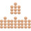 40Pcs Beige Wood Cork Planter Pads Multi-Function Flowerpot Mats 4