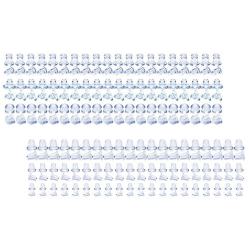 Clear Silicone Locking Earring Backs for Heavy Studs 2