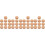 40Pcs Beige Wood Cork Planter Pads Multi-Function Flowerpot Mats 6