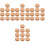 40Pcs Beige Wood Cork Planter Pads Multi-Function Flowerpot Mats 5