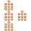 40Pcs Beige Wood Cork Planter Pads Multi-Function Flowerpot Mats 9