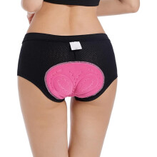 Ropa interior de ciclismo para mujer con almohadilla de gel suave 3D, ligera, transpirable, diseño ergonómico, pantalones cortos acolchados para