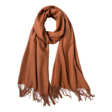 Varmt skjerf for kvinner, god håndfølelse, mykt og koselig hårete stoff med dusker og frynser, pashmina-sjal, overdimensjonert skjerf for kaldt