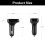 Wireless Modulator FM Transmitter, Bluetooth Car Adapter with LED Display for Safe Driving & High Speed Charging 5