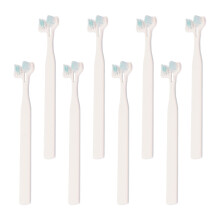 24Pcs Household Pet Toothbrush Comfortable Nylon Double-Head Dog Cat