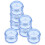 2Sets Weekly Round Organizer Blue Case for Medicine Storage 9