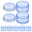 2Sets Weekly Round Organizer Blue Case for Medicine Storage 3