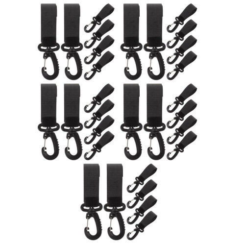30Pcs Durable 360 Degree Rotatable Hooks for Strollers and Wheelchairs 2