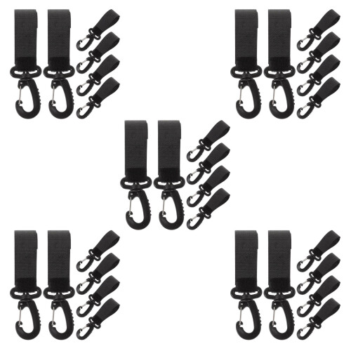 30Pcs Durable 360 Degree Rotatable Hooks for Strollers and Wheelchairs 1