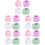 20Paia Fasce Elastiche Morbide Per Lavaggio Viso Colorate 6