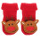 5Paia Calze Rosse Natale Cotone Antiscivolo Sicurezza 1