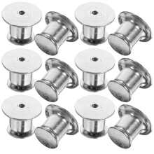 40Pz Metallo Argento Bloccanti Per Spilli, E