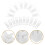 40Set Clip Sostituzione Coperchio Bidone ABS Per Casa 10