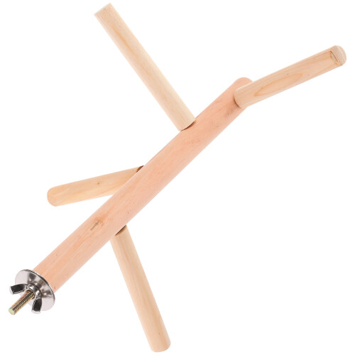 3Pz Per Posatoio Uccelli in Legno Khaki Per 2