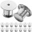 40Pz Metallo Argento Bloccanti Per Spilli, E 10
