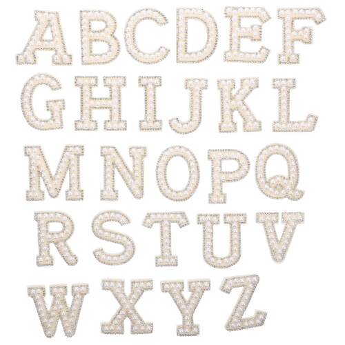 130Pz Toppe Lettere Da Stirare Per Decorazioni E Cucito DIY