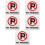 5Pz No Parking Acrilico Per Vietato Uso 9