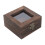 5Pz Box Espositivo Multiuso in Legno Con Coperchio Trasparente 3