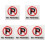 5Pz No Parking Acrilico Per Vietato Uso 4